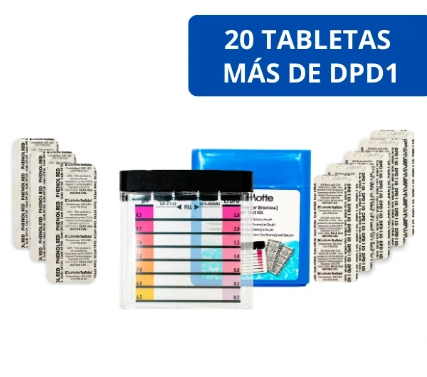 XX01308-PLUS-comparador Kit Medidor de Cloro y pH para Agua Potable, LaMotte